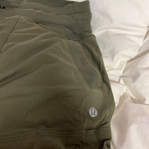 COPY - Lululemon Dance Studio pants lined Army Green 2 Full Length Cinched hem - Picture 11 of 15